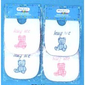 Embroidered Bib W/Tie Closure