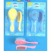 2 Pk Brush/Comb Set In Asst Colors