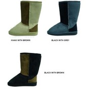 Two Tone High Cut Girls Boot