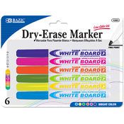 BAZIC Black Chisel-Tip Permanent Marker w/ Pocket