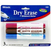 BAZIC Fancy Color Bullet Tip Dry-Erase Marker
