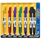 BAZIC Bullet 4-Color Neck String Pen (3/Pack)