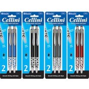 BAZIC Cellini Metal Retractable Ballpoint Pen (2/P