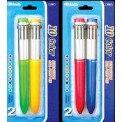 BAZIC Chrome Top Jumbo 10-Color Pen