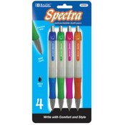 BAZIC Spectra Retractable Pen w/ Cushion Grip