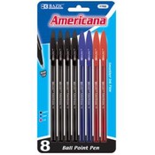 BAZIC Americana Assorted Color Stick Pen