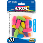 BAZIC Neon Eraser Sets (18/Pack)