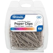 BAZIC Large (50mm) Metal Paper Clip