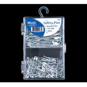 BAZIC Assorted Size Silver Safety Pin