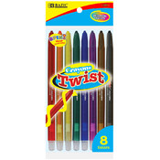 BAZIC 8 Color Propelling Crayon