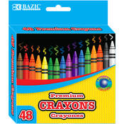 BAZIC 48 Ct. Premium Quality Color Crayon
