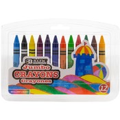 BAZIC 12 Color Premium Quality Jumbo Crayon