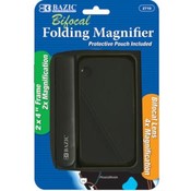 BAZIC 2" X 4" Folding 2x Magnifier W/Bif. Insert
