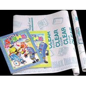 18" X 4.5 Ft. Clear Self Adhesive Book Cover