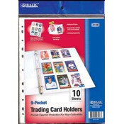 BAZIC Top Loading 9-Pockets Sports Card Holder