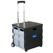 BAZIC 16"X18"X15" Folding Cart on Wheels w/ Lid Co