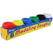BAZIC 2 Oz. Multi Color Modeling Dough (6/Pack)