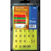 BAZIC Gold Foil Number Label (378/Pack)