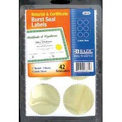 BAZIC 2" Gold Foil Notary/Certificate Seal Label