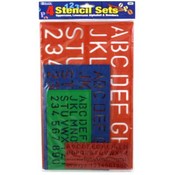BAZIC 10, 17, 27, 40mm Size Lettering Stencil Sets