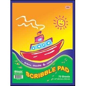 BAZIC 70 Ct. 9" X 12" Scribble Pad