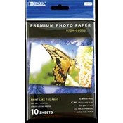 BAZIC 4" x 6" Glossy Photo Paper (10/Pack)