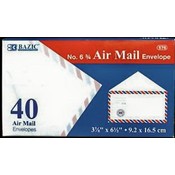 BAZIC #6 Airmail Envelope (40/Pack)
