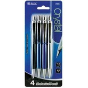 BAZIC Crystal 0.7mm Mechanical Pencil (4/Pack)
