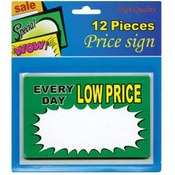 5.5" X 3.5" Everyday Low Price Sign (12/Pack)