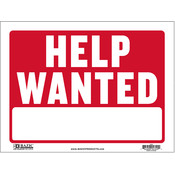 9" X 12" Help Wanted Sign