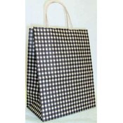 Black and White Gingham Gift Bag