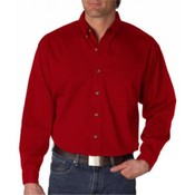 UltraClub Men's Long-Sleeve Cypress Denim w/Pocket
