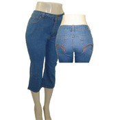 Women's Plus Size Denim Jean Capri