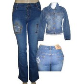 Womens 2 Piece Denim Sets