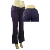 Ladies Purple Jeans - Purple
