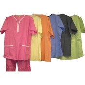 Women's Sweetheart Style Scrub Set w/Contrast Trim