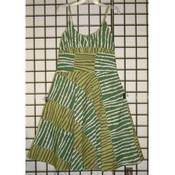 Ladies Spagetti Strap Dress w/Deep Round Neckline