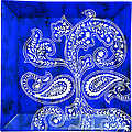 Blue Paisley Plate Blue Villa Porcelain