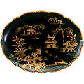 Black Plate Eastern Accents Porcelain