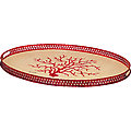 Ottoman Tray Coral Reef Metal