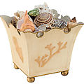 Metal Planter Coastal Surf
