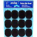Pocket Hair Brush 12 Piece Black