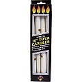 10" White Taper Candles  -4 Pack
