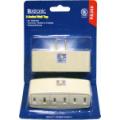 Luxtronic 3 Outlet Polarized Flat Pin Wall Tap