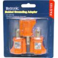 Luxtronic Grounding Adapters 3 Pk In Blister Pack