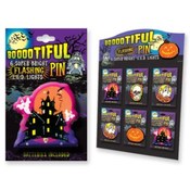 Boootiful Halloween Flashing Pins With Display