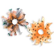 2 Halloween -Tutu-Style Ponytail Holders