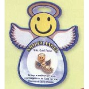 Smiley Angel Pin - 18 Kt. Gold Finish