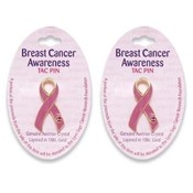 Breast Cancer Awareness - Pink Ribbon Tac Pin