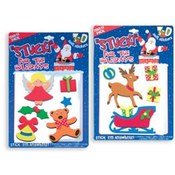 "Stuck" For the Holidays-Holiday 3-D Soft Stickers